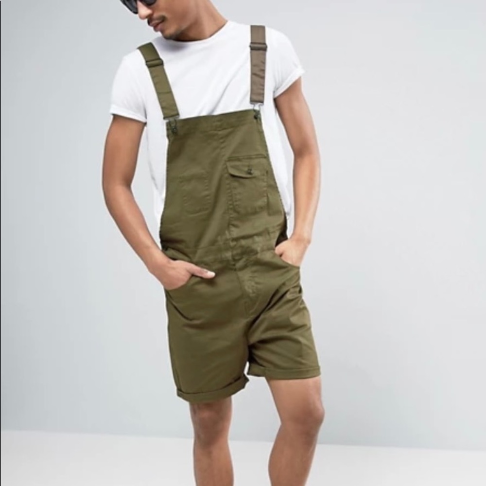 ASOS KHAKI overall Shorts